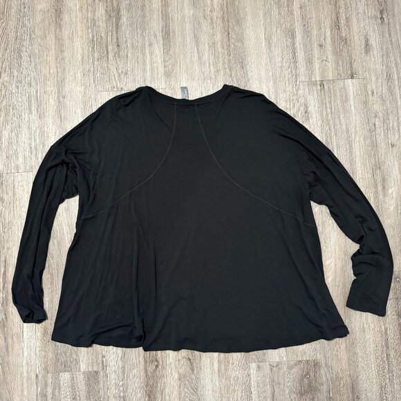 Sweaty Betty Long Sleeve Black Flowy Shirt Womens Size XXL - Picture 2 of 8